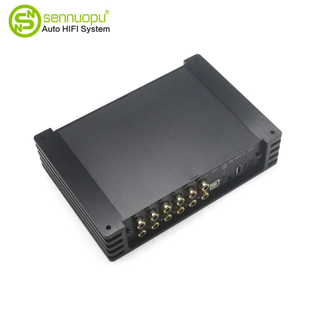 Sennuopu DS-M10 Car Audio 8 CH Amplifier with 10 CH DSP Processor Bluetooth Amp Equalizer Amplificador Automotivio Sound