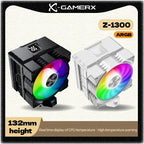 Power Train X-Gamerx Z-1300 9cm with Digital Temperature Display Four Heat Pipe CPU Air Cooler ARGB LGA1700 1200 115X AM4 AM5