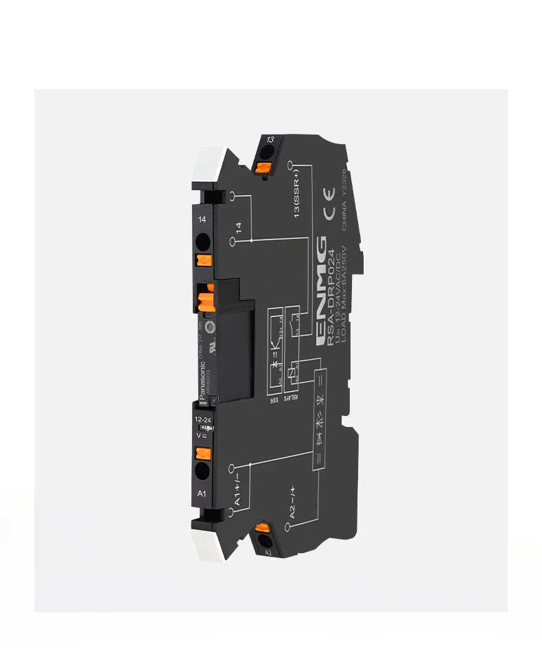 ENMG Ultra-Slim Intermediate Relay APAN3124, DC-to-DC 24VDC  1NO (Normally Open) Kit Solid State Electromagnetic Relay