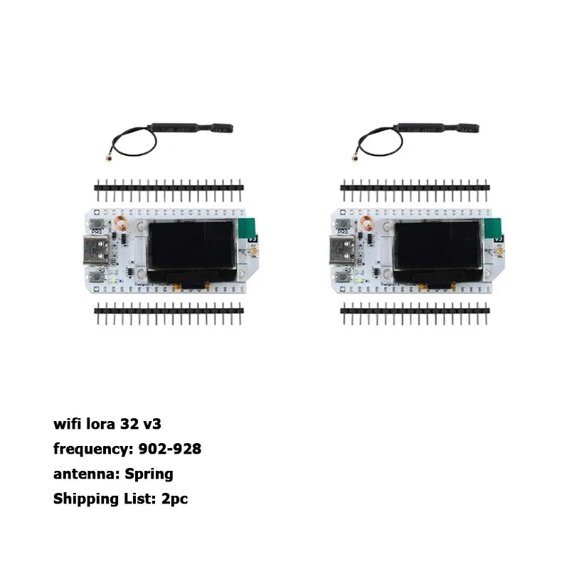 2PC WIFI lora 32 V3 IoT  Optional shell , ESP32 Chip 0.96 inch OLED Display  Support Bluetooth WiFi Compatible with Arduino