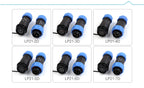 LP/SP21 Nut/Flange/Docking Waterproof Connector Welding Free 2/3/4/5/6/7 Pin IP68 Outdoor Female Plug Male Socket Screw Wiring