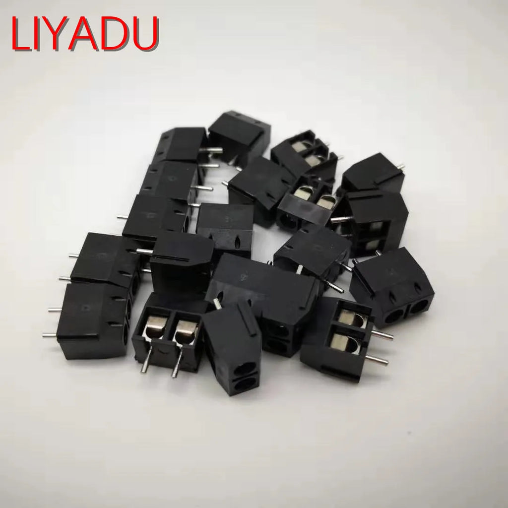 100PCS KF301-2P 3p Splicing, screw type PCB spacing 5.0 connector terminals, terminal KF301 Red, blue, green, black