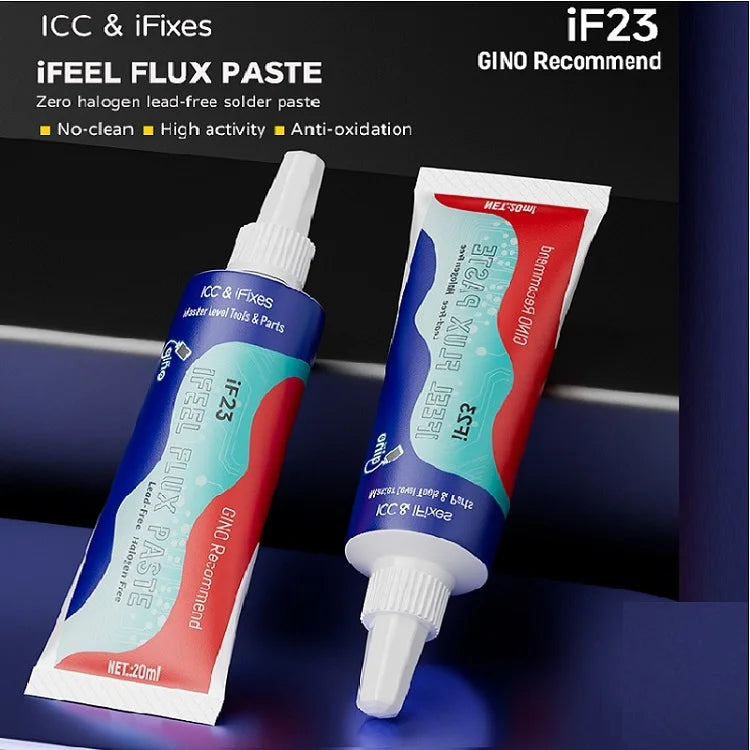 RELIFE F-21 10CC Lead-free and Halogen-free Tin Soldering Paste For PCB Rework Welding Flux Syringe Type Emulsified Solder