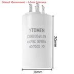 AC 450V CBB60 Dual Insert Motor Starting Capacitor 4pin 4UF-60UF Replacement Motor Run Capacitors For Air Compressor Water Pump