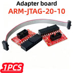 1Pcs/lot 100% New 1to2 J-LINK ARM-JTAG-20-10 Adapter Board 2.54mm PIN 0.1 1.27mm jlink