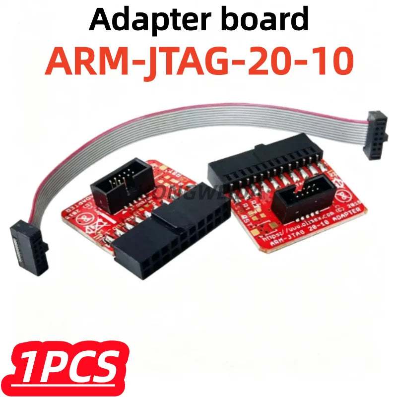 1Pcs/lot 100% New 1to2 J-LINK ARM-JTAG-20-10 Adapter Board 2.54mm PIN 0.1 1.27mm jlink