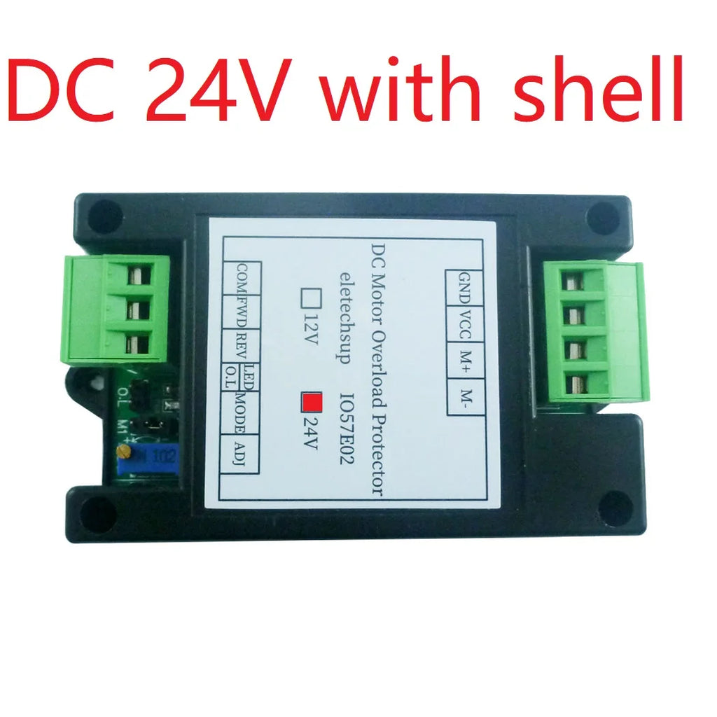 DC 12V 24V Brushed Motor Overload Overcurrent Short Circuit Protector Forward Reverse Controller