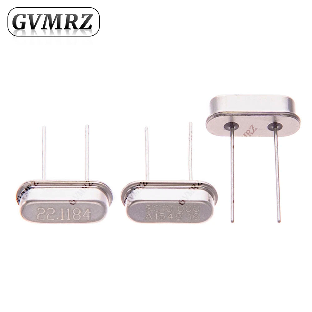 10PCS/200PCS HC-49SMD SMD 2Pin Passive Crystal Oscillator 27MHZ 32MHZ 25MHZ 16MHZ High Precision Quartz Resonator  24MHZ 8MHZ