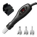 700W Micro Hot Air Gun Temp Adjusted C/F Soldering Rework Welding Station LCD Digital Heat Gun BGA IC Solder Tools auto sleep