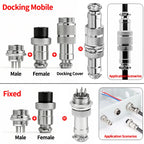 GX16 Connector 2/3/4/5/6/7/8/910Pin Male Female Aviation Connector Waterproof Docking Plug Socket