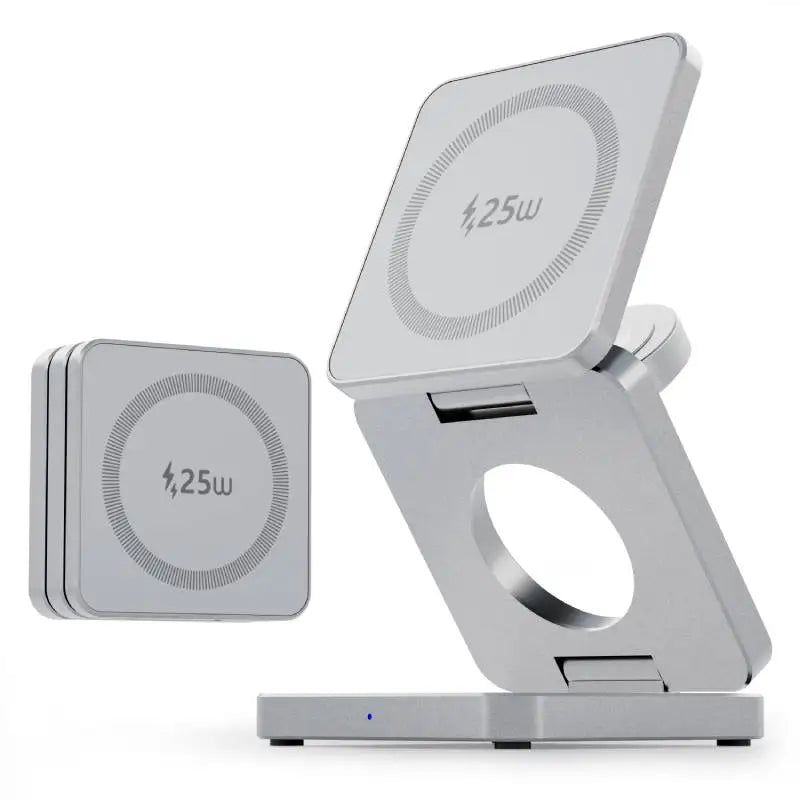 3 in 1 Qi2.2 25W Folding Wireless Charger For iPhone HUAWEI Samsung Portable Magnetic Wireless Phone Charging Station