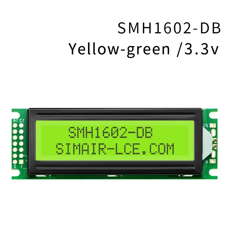 16x2 Character LCD Module 5V STN Gray Transflective 6800 Parallel Interface Russian Font Display 1602-DB