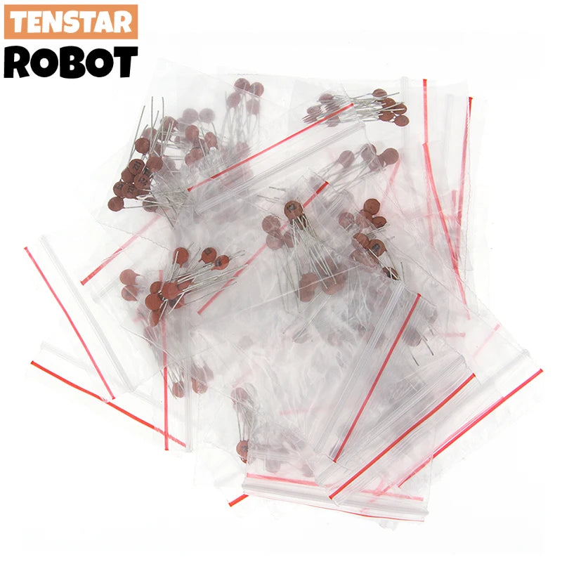 300pcs/Lot Ceramic Capacitor Set Pack 2PF-0.1UF 30 Values*10pcs Electronic Components Package Capacitor Assorted Kit Samp