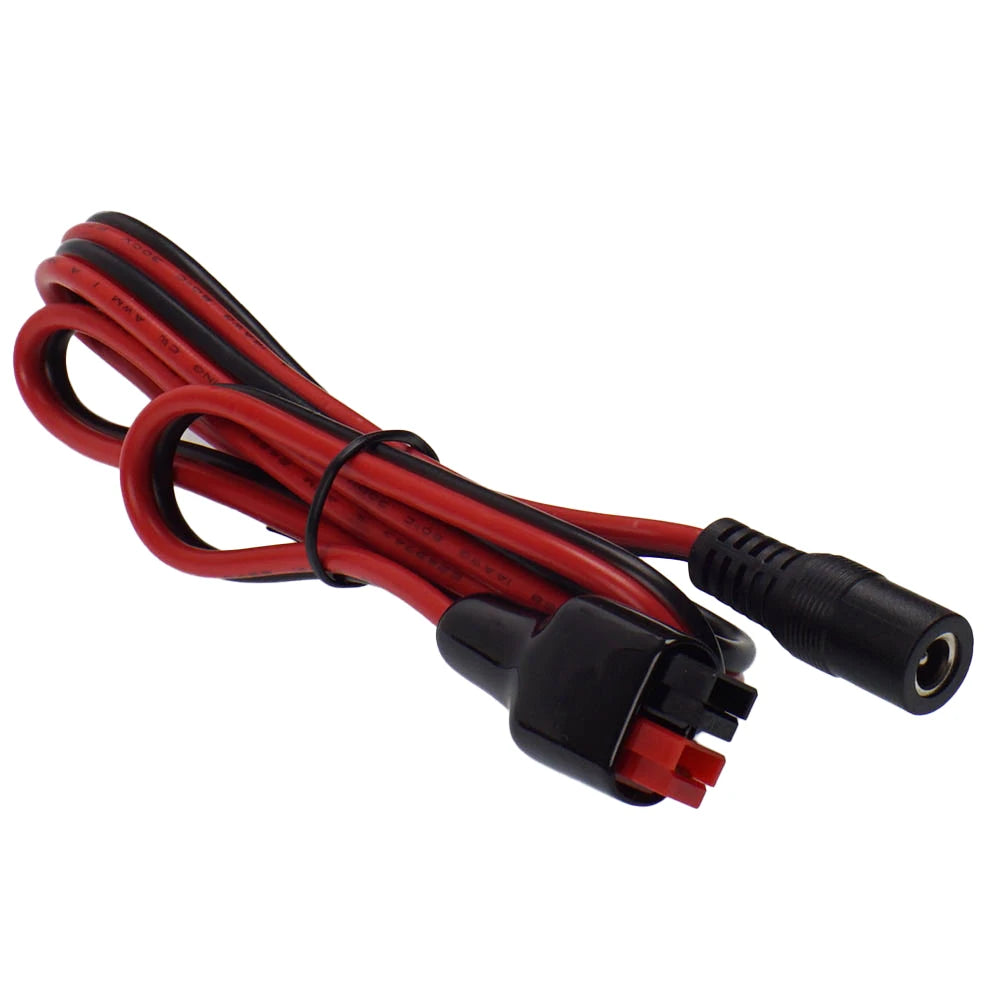 1m 14AWG cable 5.5mm x 2.1mm female DC to Anderson Connector Solar Charging Power Plug  For Portable Generator Solar Panel