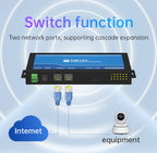 16-Channel Serial Server RS485 to Ethernet Gateway ModBus RTU to TCP CDEBYTE NB1A1 MQTT/HTTP POE Isolation Edge Computing
