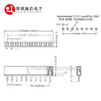 10pcs 2.54mm PH5 Short Profile Single Row Straight 1X2P/5P/6P/10P/15P/40P Rohs Goldplated PCB Female Pin Header Socket Connector