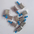 5PCS Spring Switch 22x5x8mm Reed Switch Latching Self-locking Plastic Push Button Switch 3Pin DIP PS-004