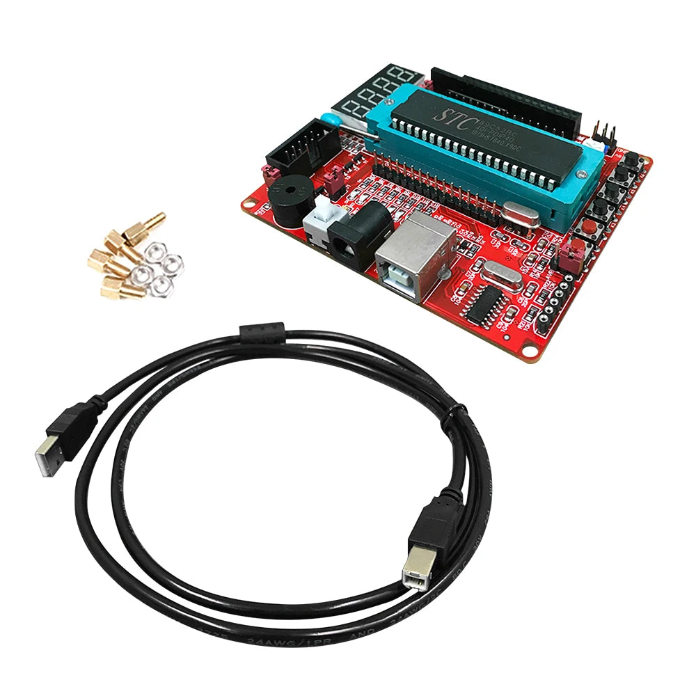 8051 Development Board C51 USB Programmable MCU Controller System Grade Microcontroller Board STC89C52 LED Marquee