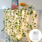 2M 20 LED Green Leaf String Light Garden Lights New Year Decorations String Lamp Wedding Thanksgiving Christmas Decoration