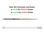 For Bambu Lab Hotend V2.0 V3.0 Kit X1C P1P Thermistor & Ceramic Heater Plate Hotend V3 Heater Cartridge 24V 50W 3D Printer Parts