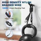 3A Fast Charging Magnetic Cable 540° Rotating USB Type C Micro Data Cable for Samsung Huawei Xiaomi Android Phone Charger Wire