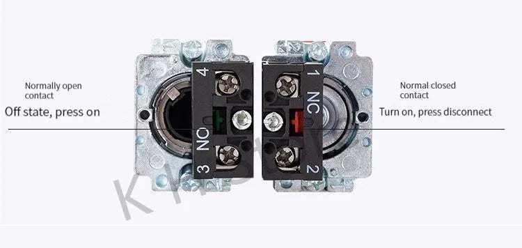1Pcs Button Switch Self Reset Small Mushroom Head Emergency Stop 22mm Knob Key Start Inching Power on XB2-BG21 XB2-BA31 XB2-BS54