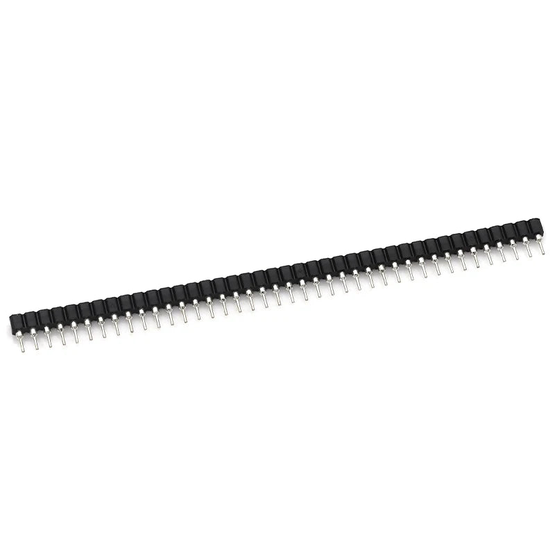 Javino 5/20/50Pcs 1x40 Pin Connector Header Strip Male Female Header Single Row 40 Pin 2.54mm Pin Connector Strip Round Needle