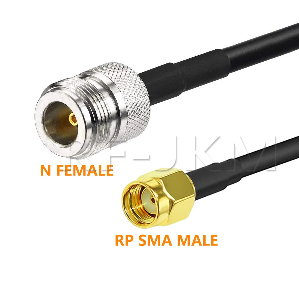 N Type To SMA RPSMA Male Female Connector Crimp for RG58 Coax Extension Jumper Pigtail Cable L16 N To SMA Fast Delivery Brass RF