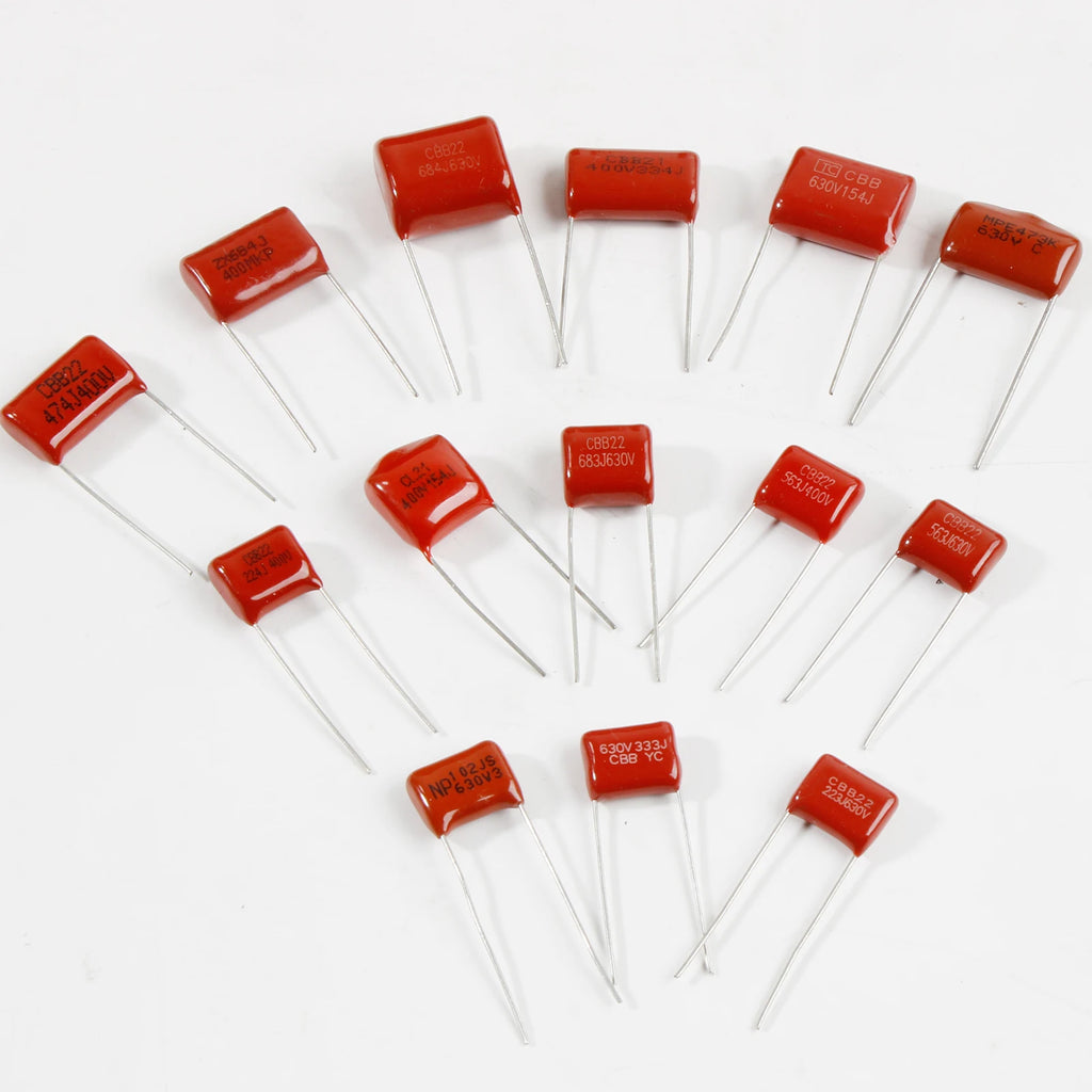 20pcs CBB Capacitors Metallized Polypropylene Film Capacitor 0.01uf 0.22uf 0.33uf 0.47uf 0.68uf 1nf 10nf 22nf 23nf 47nf 68nf