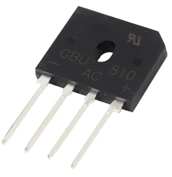 5pcs  GBU406 GBU408 GBU410 GBU606 GBU608 GBU610 GBU806 GBU808 GBU810 GBU1010 GBU1510 GBU2510 GBU3510 Bridge Rectifiers