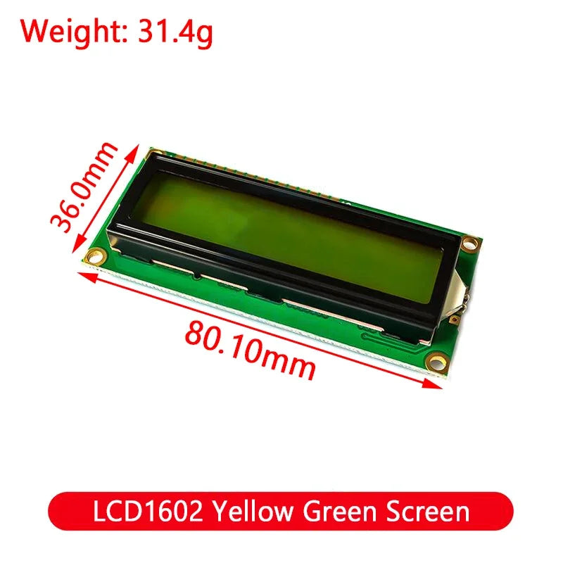 Module Blue Green Screen For Arduino 0802 1602 2004 12864 LCD Character UNO R3 Mega2560 Display PCF8574T IIC I2C Interface