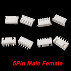 100Pairs(200Pcs) JST XH 2.54mm 2/3/4/5/6/7/8/9/10 Pin Male Plug + Female Socket Housing JST Wire Connectors Adaptor XH 2.54 2p
