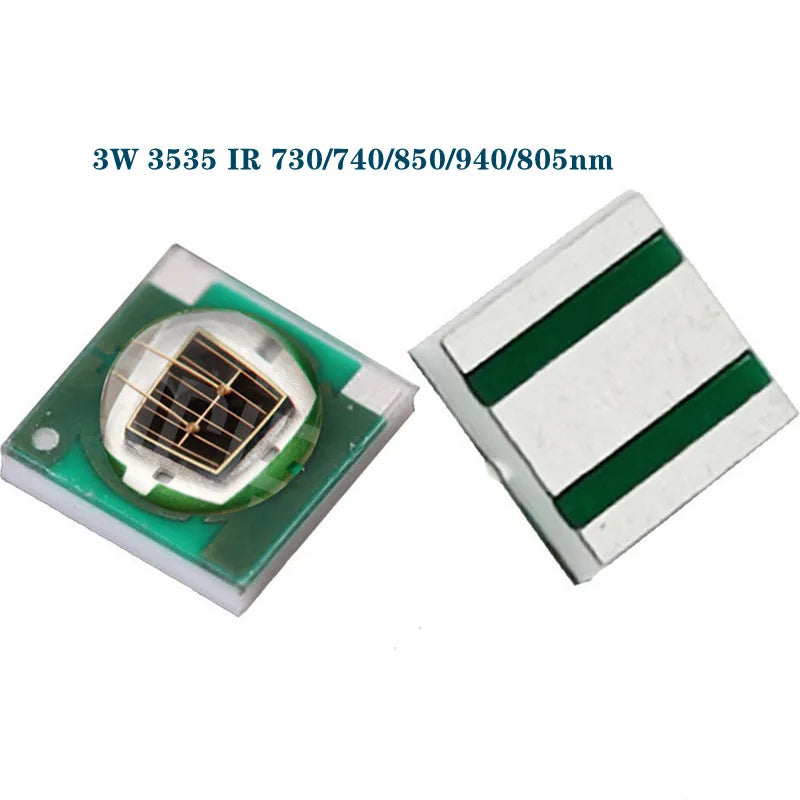 10pcs High Power LED 3535 Chip 3W SMD UV Blue Red Green IR Royal White 520 365 380 390 395 410 420 430 730 740 850 940 460 620nm