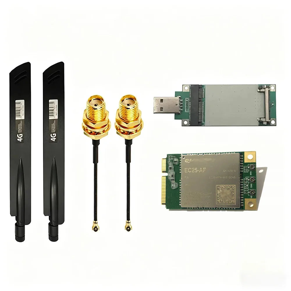 Quectel EC25-AF MINIPCIE+4G antenna USB Adapter With card slot LTE CAT4+GNSS Module EC25AFFA-512-SGAS for North America