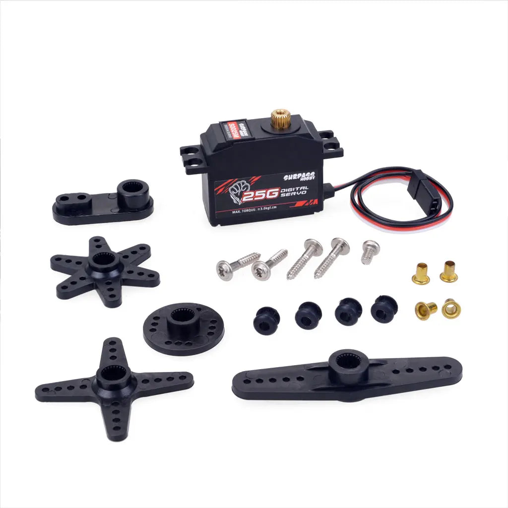 SURPASS HOBBY 9G 17G 25G 6KG 9KG 15KG 20KG Metal Gear Digital Motor RC Servo for Car Plane Robot Boat Model Wltoys Axial SCX24