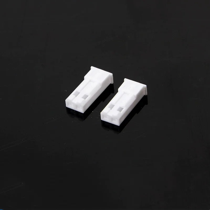 2.5mm Pitch JST SYP 2-Pin Wire-to-Wire Connector Kit, Male/Female White Housing & Crimp Terminals (20-100 Sets)