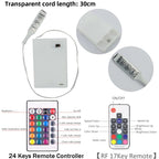 DC 5V RGB LED Strip 5050 30LEDs/m Battery Powered IP21/IP65 IR RF Remote Control Flexible Tape for TV Backlight Room Decor