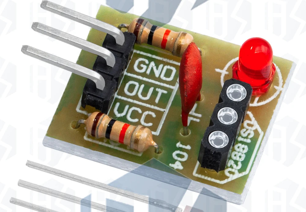 BS KY-008 650nm Laser Transmitter Module with Laser Sensor Module Non-Modulator Tube Laser Receiver Module Kit