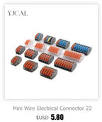 Wire Connector Mini Fast Universal Wiring Electrical Cable Conector LED Lamp Push In Terminal Block 222 SPL-62 SPL-42 Splic