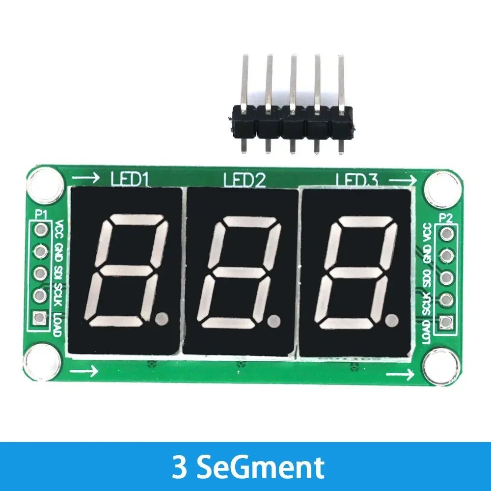 74HC595 Static Drive LED Display Module - 2/3/4-Digit 7-Segment Digital Tube with 74HC595 Shift Register (100% Genuine IC)Module