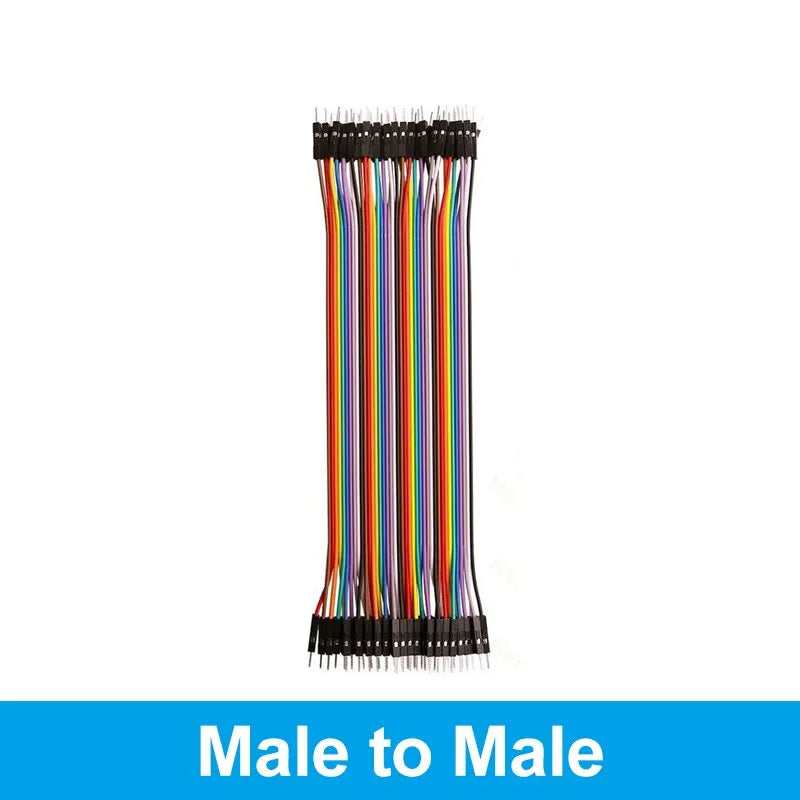 40PIN 20/10CM Dupont Cable Male to Male Female Jumper Wire for Arduino DIY Kit 3 Different Connections for Electronics Projects