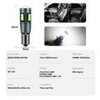 Nlpearl 2x Signal Lamp BA9S T4W  Led Bulb BAX9S BAY9S H21W H6W LED 12V Car Led Bulb Canbus 3030 Chips Interior Light Dome Lamp