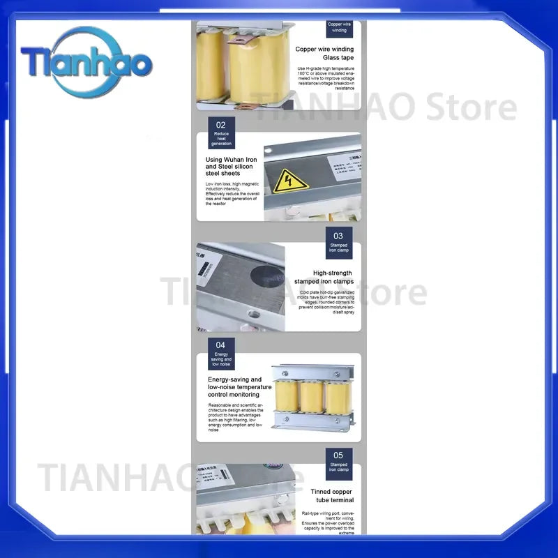 Three-phase Input Filter for Industrial EMI Filters VFD Three-phase 4-wire 50A 100A 150A 200A 300A