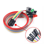 50/65cm PC Power On/Off & Reset Button Cable with LED Indicator, 1PCS Computer Mainboard Switch Connector