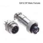 GX12 2 3 4 5 6 Pin Docking Aviation Plug Socket Waterproof Circular Connector