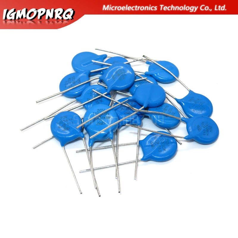 50PCS Varistor 10D101K 10D102K 10D241K 10D270K 10D271K 10D330K 10D390K 10D470K 10D471K 10D511K 10D820K 10D821K  piezoresistor