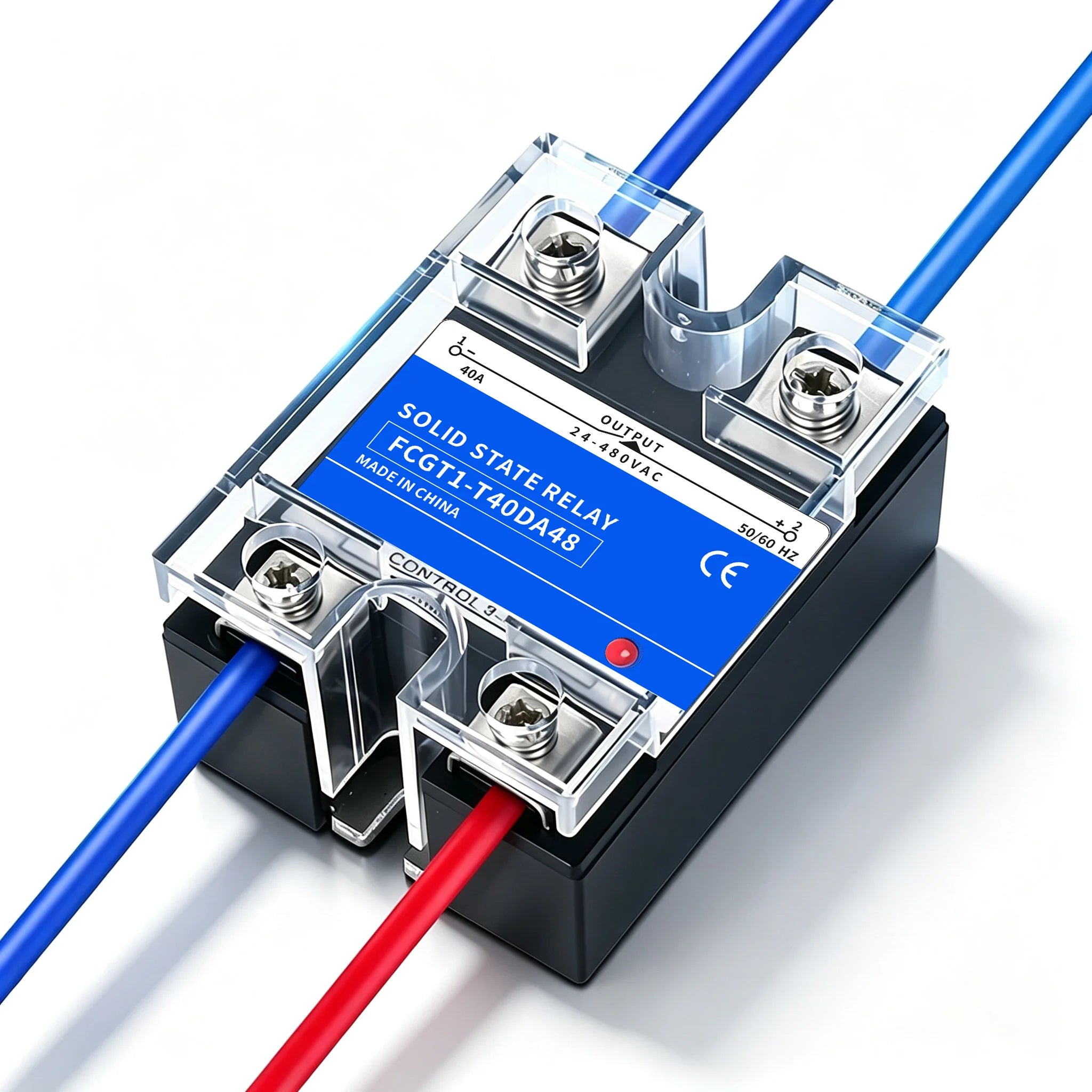 SSR Solid State Relay 10A 25A 40A 60A 80A 100A 120A Single Phase Control Relay DC TO AC DC TO DC AC TO AC