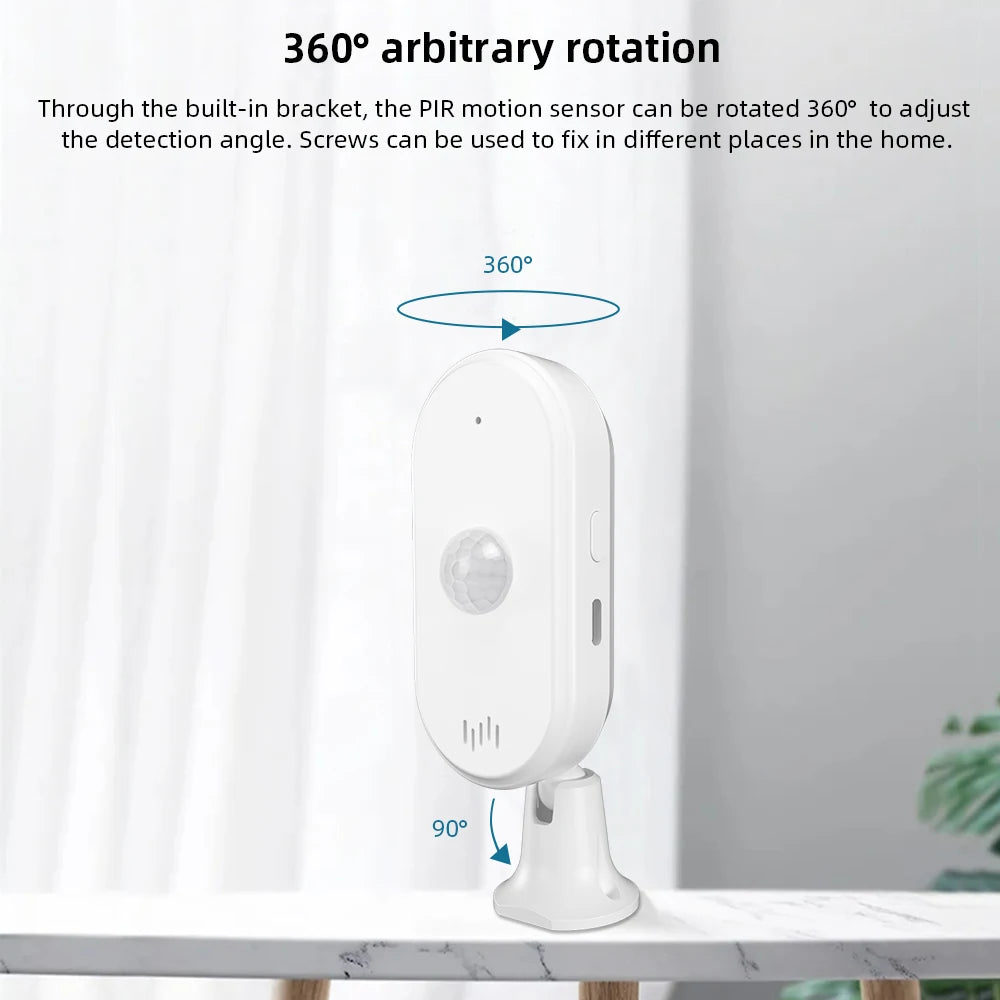 Tuya WiFi PIR Motion Sensor Human Body Detect Sensor Smart Life Infrared PIR Sensor for Home Security Protection