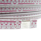 1/2/5M UL2468 Flat Ribbon Cable 26AWG Red White PVC Wire 2.54mm Pitch 4P-12P LED Display Screen Connection Line