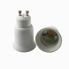 2PCS GU10 To E26 E27 CFL LED Lamp Holder Adapter PBT Housing Gu10 2P Standard Medium Edison Screw Bulb Light Socket Converter